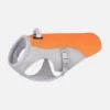 Orange gray breathable mesh dog cooling vest with adjustable buckles and D-ring