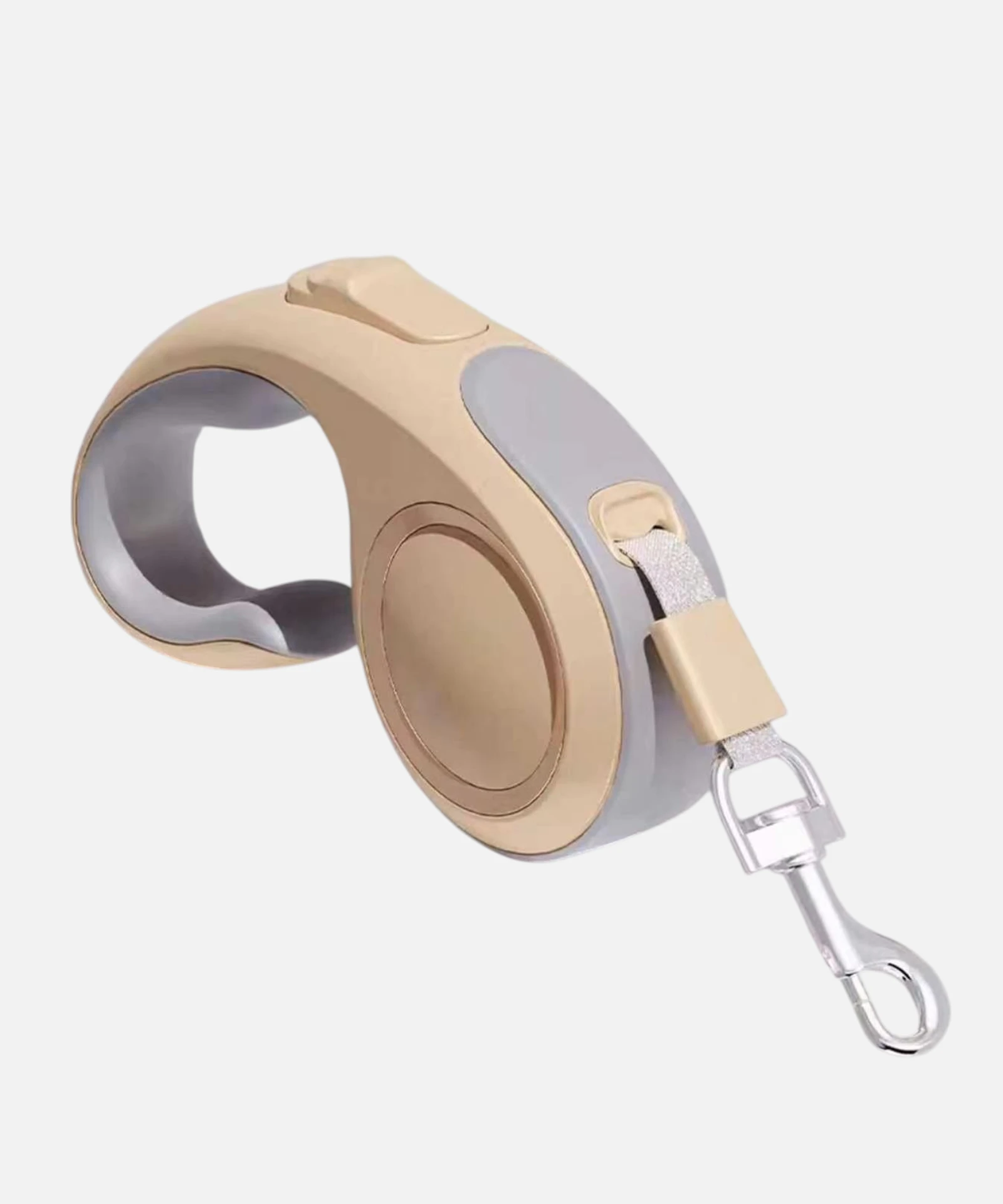 Retractable dog leash handle close-up