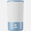 Dog Paw Cleaner - Electric Paw Washer Cup with Silicone Brush - Blue/White
